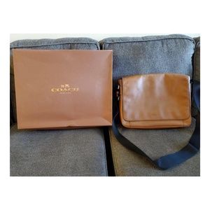 Authentic Coach Leather Briefcase W/ Box